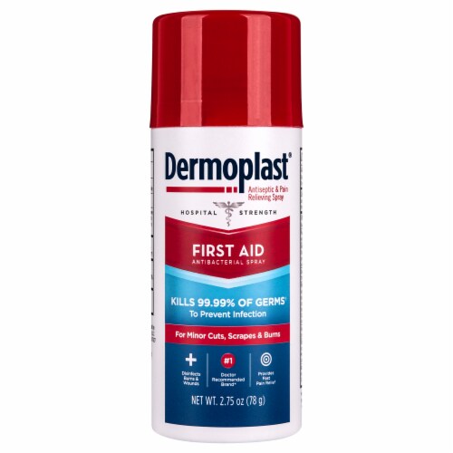 Dermoplast® First Aid Antiseptic & Pain Relief Spray Perspective: front