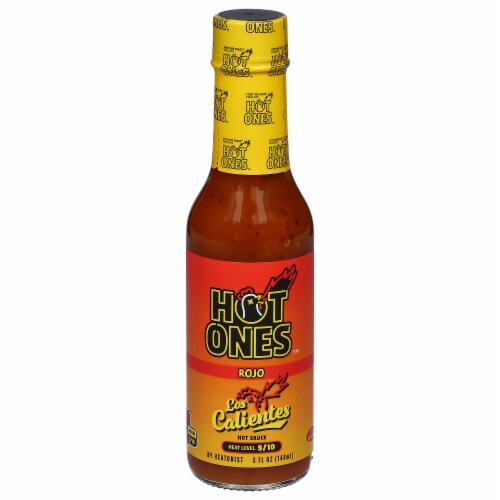 Hot Ones Los Calientes Rojo Hot Sauce 5 fl Oz Perspective: front