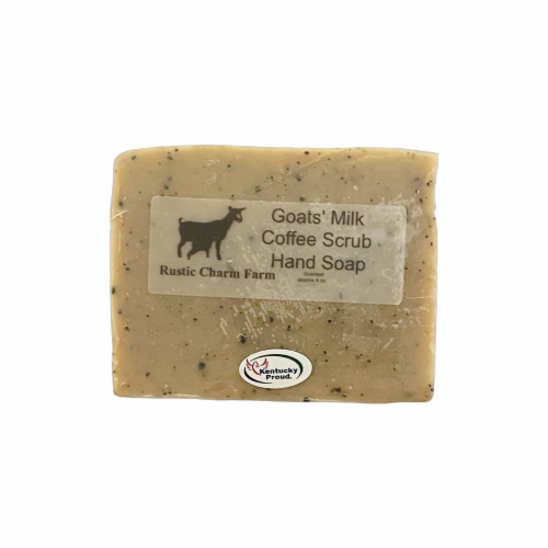Rustic Charm Farm Goat's Milk Coffee Scrub Hand Soap Perspective: front