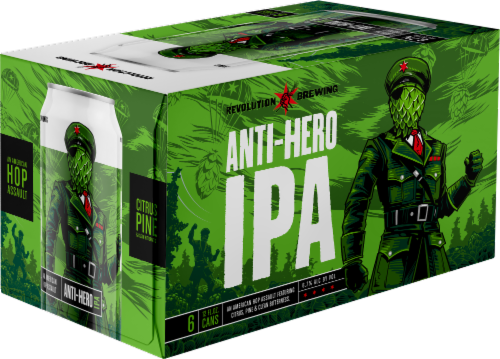 Revolution Anti-Hero IPA Beer Perspective: front