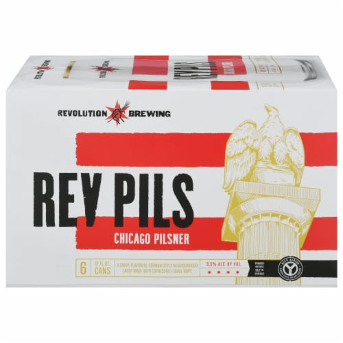 Revolution Brewing Rev Pils Chicago Pilsner Perspective: front