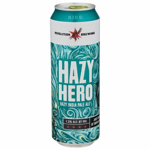 Revolution Brewing Hazy Hero India Pale Ale Perspective: front