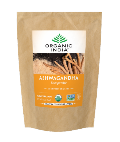 Organic India® Ashwagandha Root Powder Perspective: front