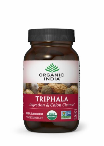 Organic India Triphala Vegetarian Capsules Perspective: front
