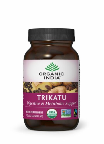 Organic India™ Trikatu Vegetarian Capsules Perspective: front
