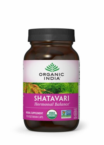 Organic India™ Shatavari Vegetarian Capsules Perspective: front