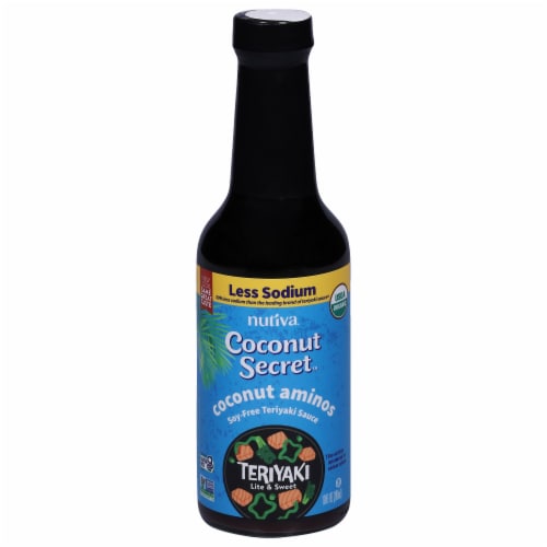 Coconut Secret Coconut Amions Teriyaki Sauce Perspective: front