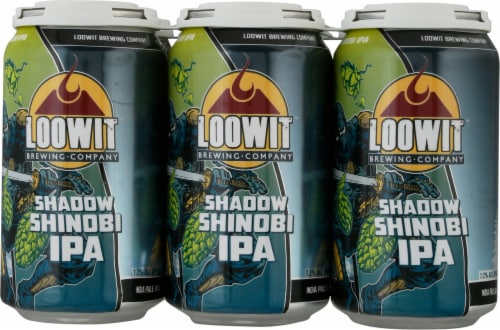 Loowit Brewing Company Shadow Ninja IPA Perspective: front