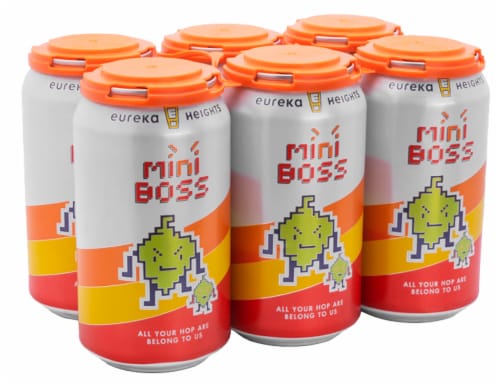 Eureka Heights Brewing Company Mini Boss IPA Perspective: front