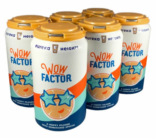 Eureka Heights Brewing Company Wow Factor Beer Perspective: front