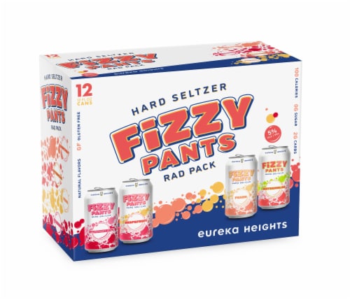 Eureka Heights Brewing Company Fizzy Pants Hard Seltzer Rad Pack Perspective: front
