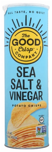 The Good Crisp Company Sea Salt & Vinegar Potato Crisps Perspective: front