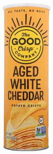The Good Crisp™ Company Aged White Cheddar Potato Crisps Perspective: front