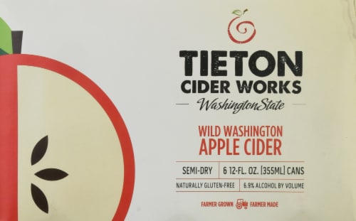 Tieton Cider Works Wild Washington Apple Cider Perspective: front
