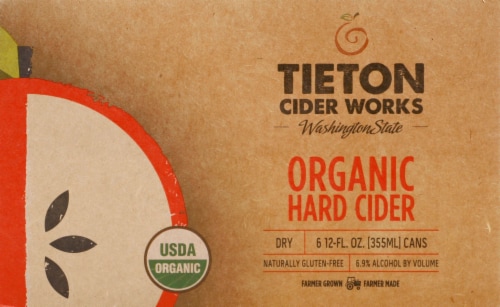 Tieton Cider Works Organic Hard Cider Perspective: front