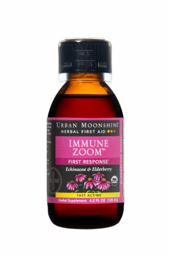 Urban Moonshine Immune Zoom Herbal First Aid Supplement with Cup Perspective: front