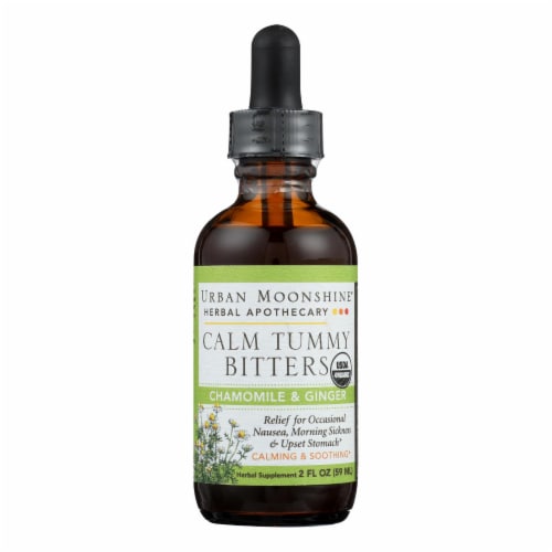 Urban Moonshine Chamomile Digestive Bitters Herbal Supplement Perspective: front
