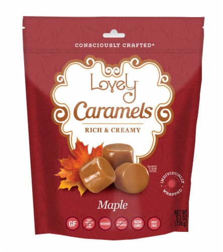 Lovely Rich & Creamy Maple Caramels Perspective: front