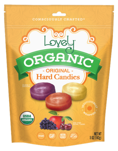 Lovely Organic Original Hard Candies Perspective: front
