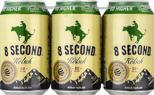 Elevation Beer Company 8 Second Kolsch Beer Perspective: front