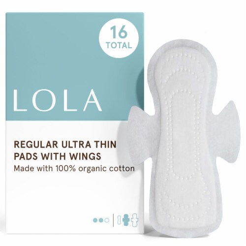 LOLA Regular Ultra Thin Pads with Wings Perspective: front