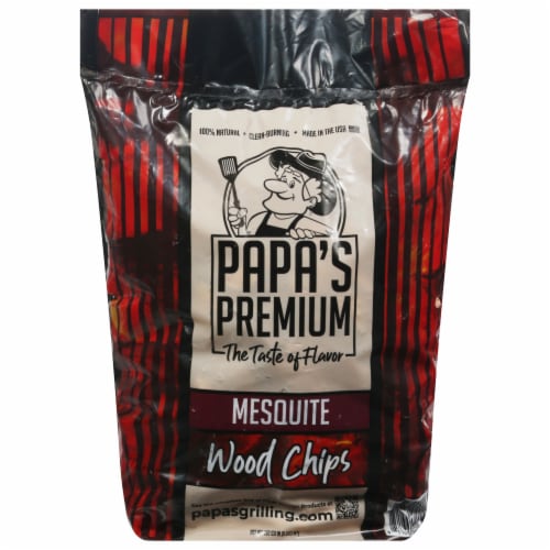 Papa's All Natural Grilling Wood Chips Perspective: front