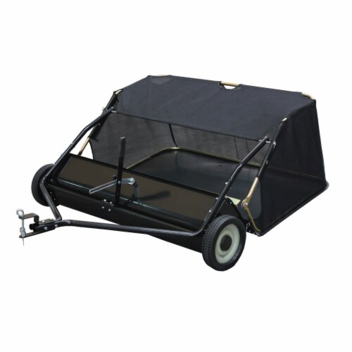 Yard Commander 48 Inch Tow Behind Lawn Sweeper with 4 Foot