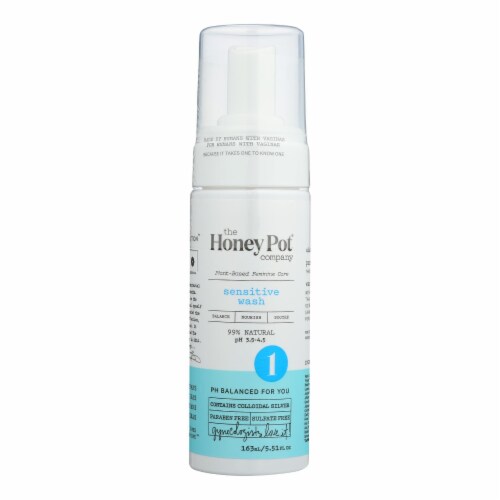 The Honey Pot® Sensitive Intimate Foaming Wash Perspective: front