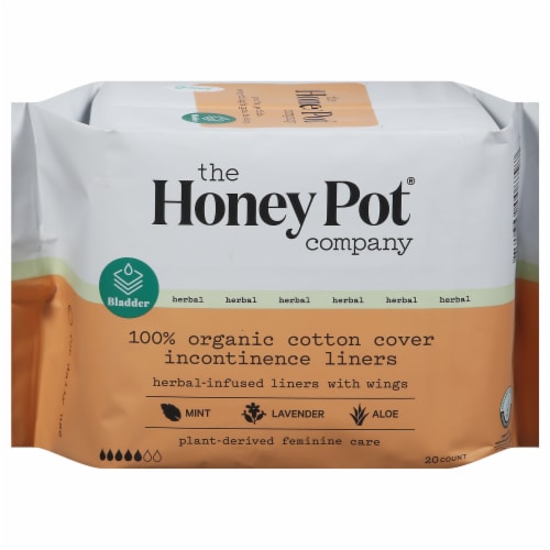 The Honey Pot® Organic Incontinence Liners Perspective: front