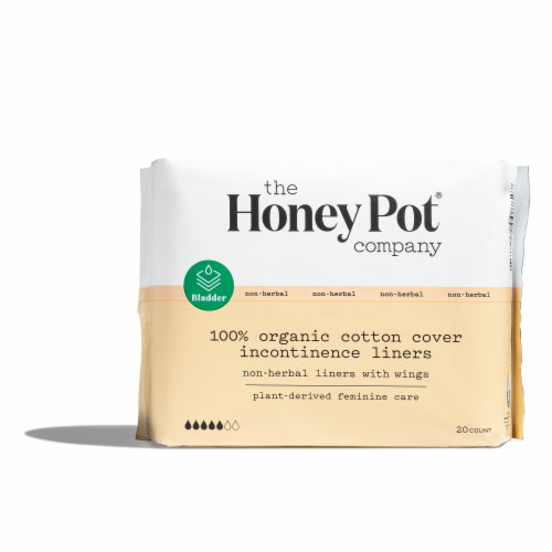 The Honey Pot Liners, Herbal-Infused, 100% Organic Cotton Cover, 30 liners