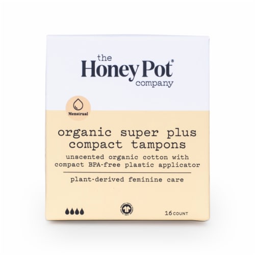 The Honey Pot Liners, Herbal-Infused, 100% Organic Cotton Cover, 30 liners