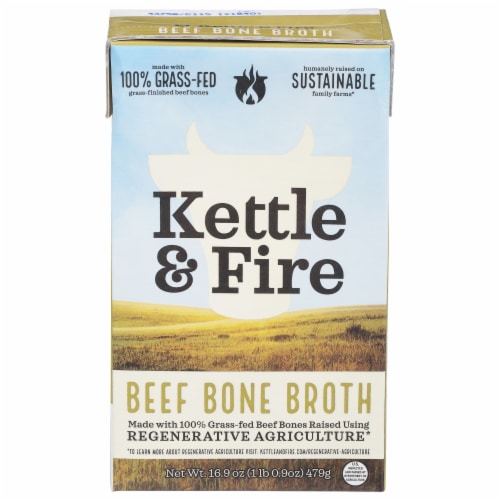 Kettle & Fire Regenerative Beef Bone Broth, 16.9 oz Smith’s Food and Drug