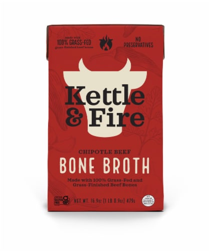 Kettle & Fire Chipotle Beef Bone Broth Perspective: front