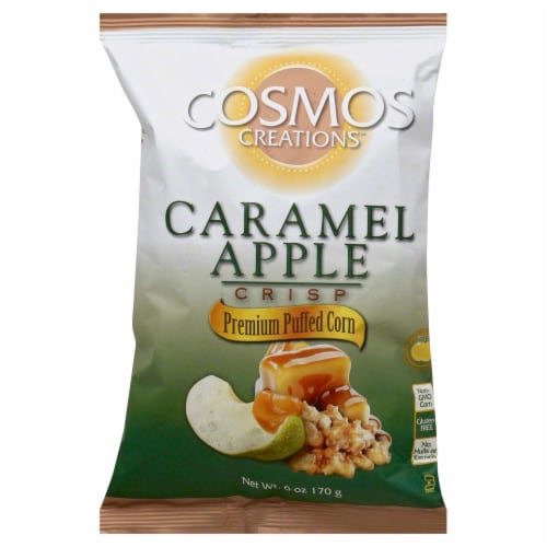 Cosmos Creations Caramel Apple Crisp Premium Puffed Corn Perspective: front