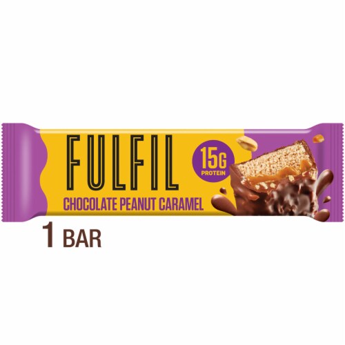 FULFIL® Chocolate Peanut Caramel Vitamin & Protein Bar Perspective: front