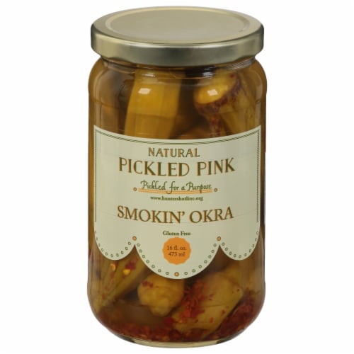 Pickled Pink Smokin’ Okra