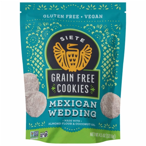 Siete Grain Free Mexican Wedding Cookies Perspective: front