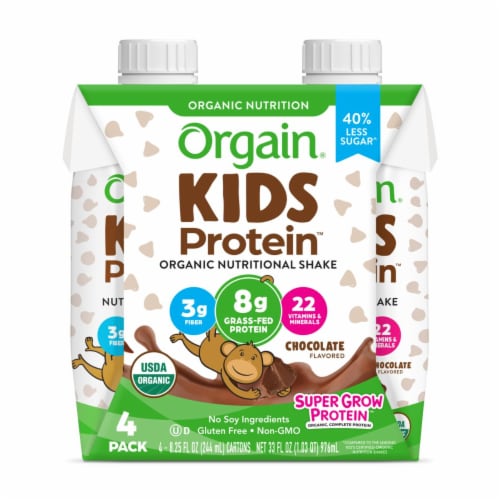 Orgain Kids Protein Organic Strawberry Nutritional Shakes, 12 ct