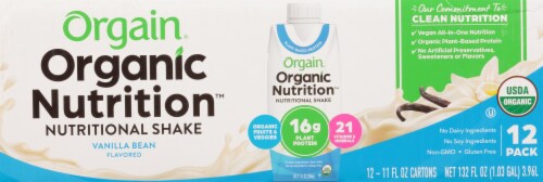 Orgain® Organic Vegan Vanilla Bean Nutritional Shake Perspective: front
