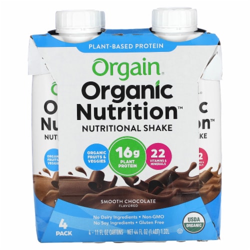 Orgain® Organic Nutrition™ Vegan Smooth Chocolate Nutritional Shake Perspective: front