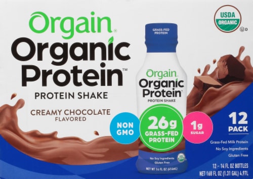 Orgain Grass Fed Clean Protein Shake Creamy Chocolate Fudge Meal