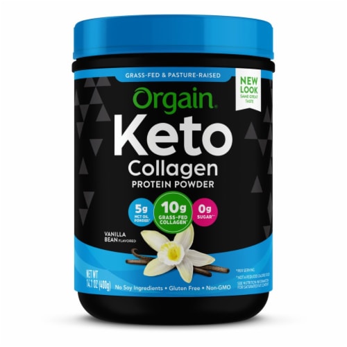 Orgain® Vanilla Ketogenic Collagen Protein Powder Perspective: front