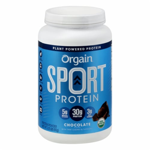 Orgain® Sport Organic Chocolate Plant-Based Protein Powder Perspective: front