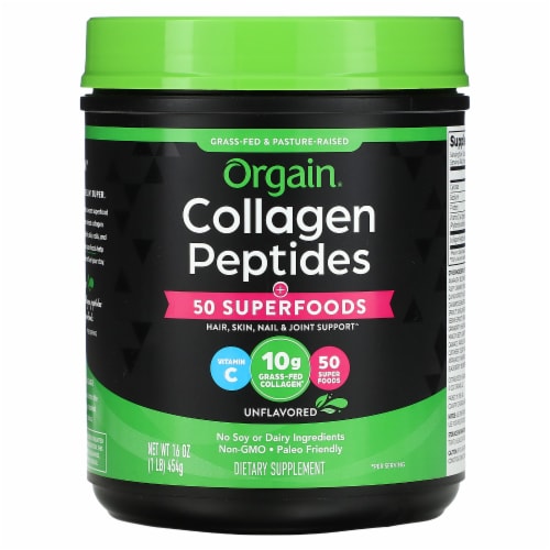 Orgain® Collagen Peptides +50 Superfoods Dietary Supplement Powder, 16