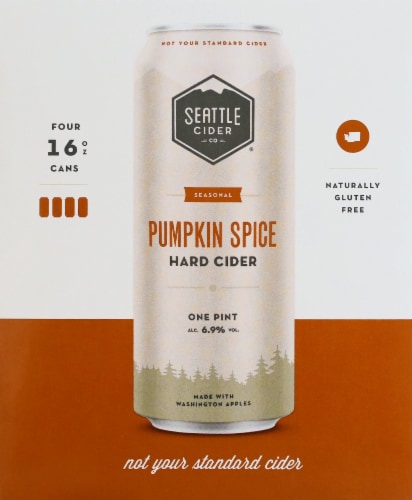 Seattle Cider® Pumpkin Spice Hard Cider Perspective: front