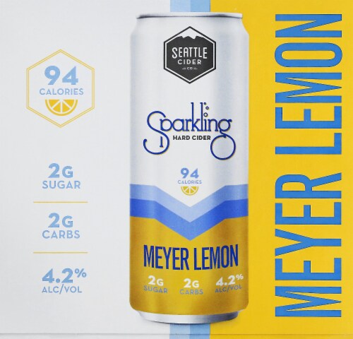 Seattle Cider® Meyer Lemon Sparkling Hard Cider Perspective: front