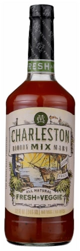Charleston Mix Fresh & Veggie Bloody Mary Premixed Cocktail Perspective: front