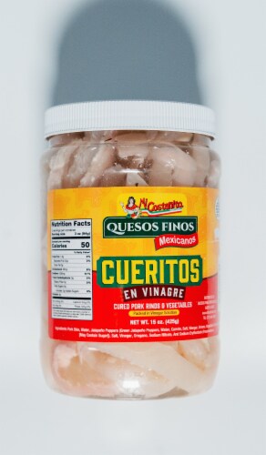 Mi Costenita Pickled Pork Skin Perspective: front