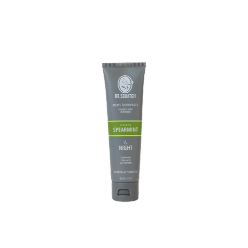 Dr. Squatch Soothing Spearmint Men's Toothpaste Perspective: front