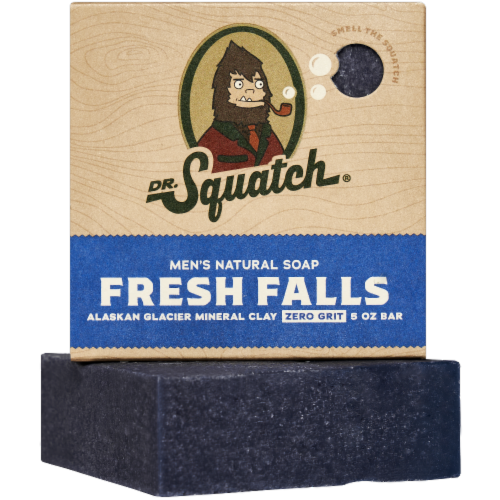 Dr Squatch® Fresh Falls Men's Natural Soap Perspective: front
